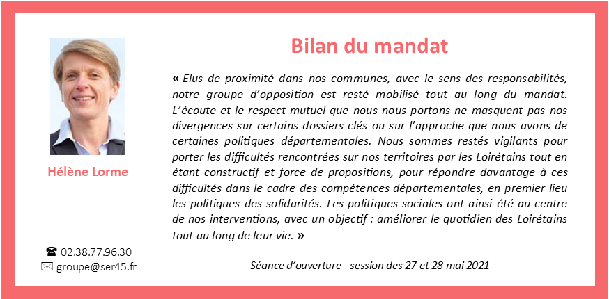 groupeser45's tweet photo. En séance d'ouverture de la dernière session du mandat, @HeleneLorme est revenue sur la priorité des élus du groupe SER : les politiques sociales. #sessionloiret https://t.co/OGAIxHxzhk