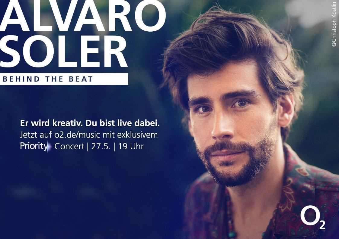 telefonica_de's tweet photo. Next in line bei Behind the Beat: das spanische Feuer der Popmusik, @asolermusic. Lass dich heute Abend um 19 Uhr mitreißen, wenn er ein einzigartiges @o2de Priority Concert mit exklusiven Livepremieren performt 🎤🔥▶️ https://t.co/ICUBjbk3Z8 #o2musicde #PriorityConcerts https://t.co/iprfUU1QoA