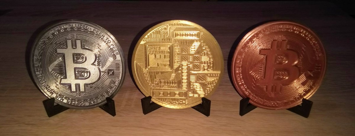 3dbecks199's tweet photo. Its #bitcoins Day 😀 #3Dprinting on @snapmaker with @AzureFilm3D SILK Filament #Binance #DIY #model #Coinbase #Makerbasic #bitcoin https://t.co/ITooQzXbJA