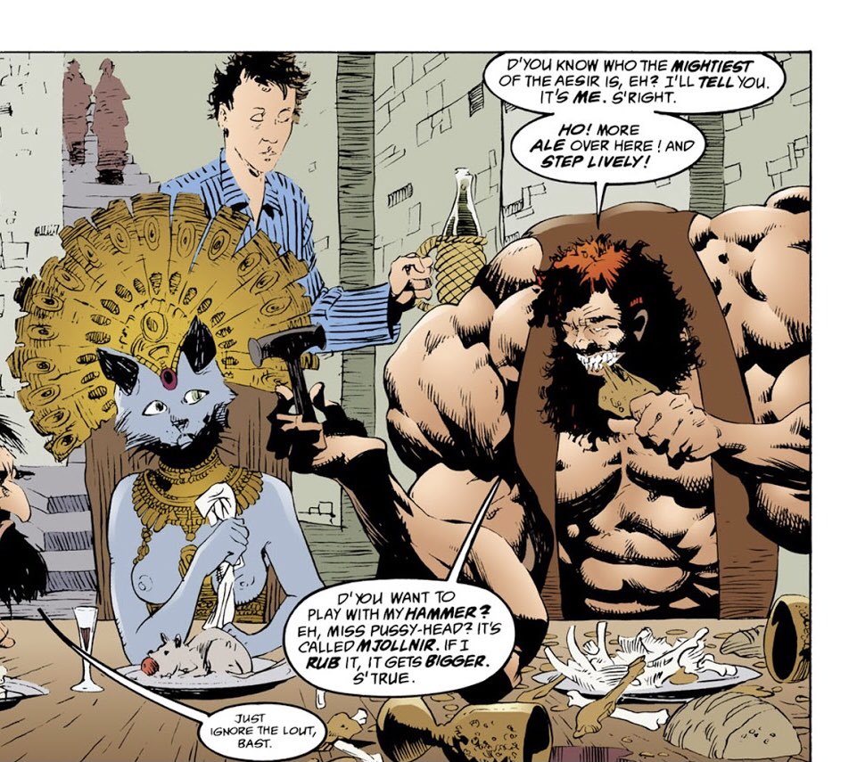 Good morning everyone! It’s Thor’s Day!
Um, don’t remember this scene from Avengers… #thursdaymorning #Sandman https://t.co/YATexwz5NY