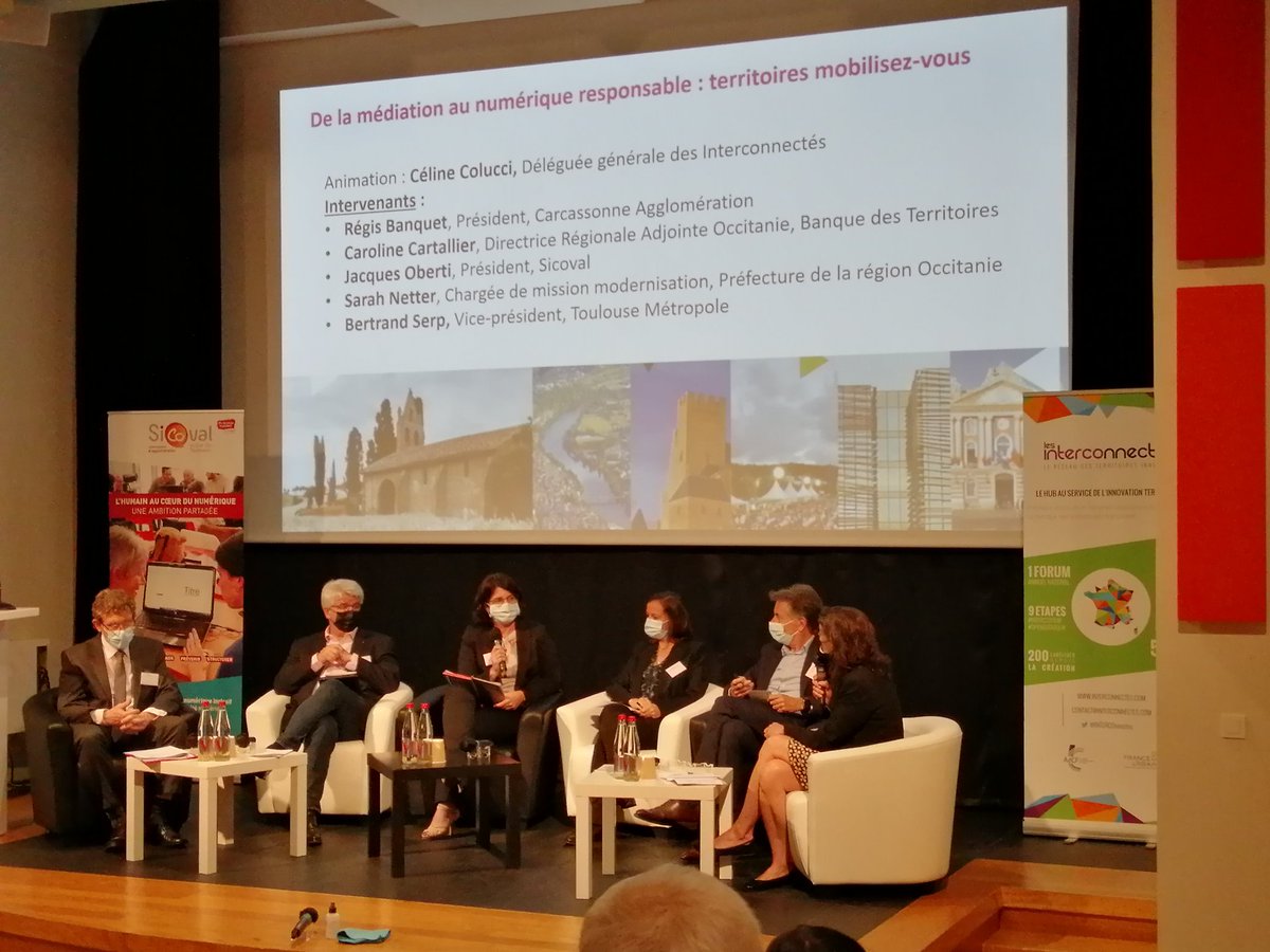 Caroline Cartelier de <a href="/BanqueDesTerr/">Banque des Territoires</a> évoque les moyens de L État sur #inclusionnumerique avec les #conseillersnumeriques #maisonfranceservice merci <a href="/MissionSoNum/">Programme Société Numérique</a> d accompagner ce mouvement
