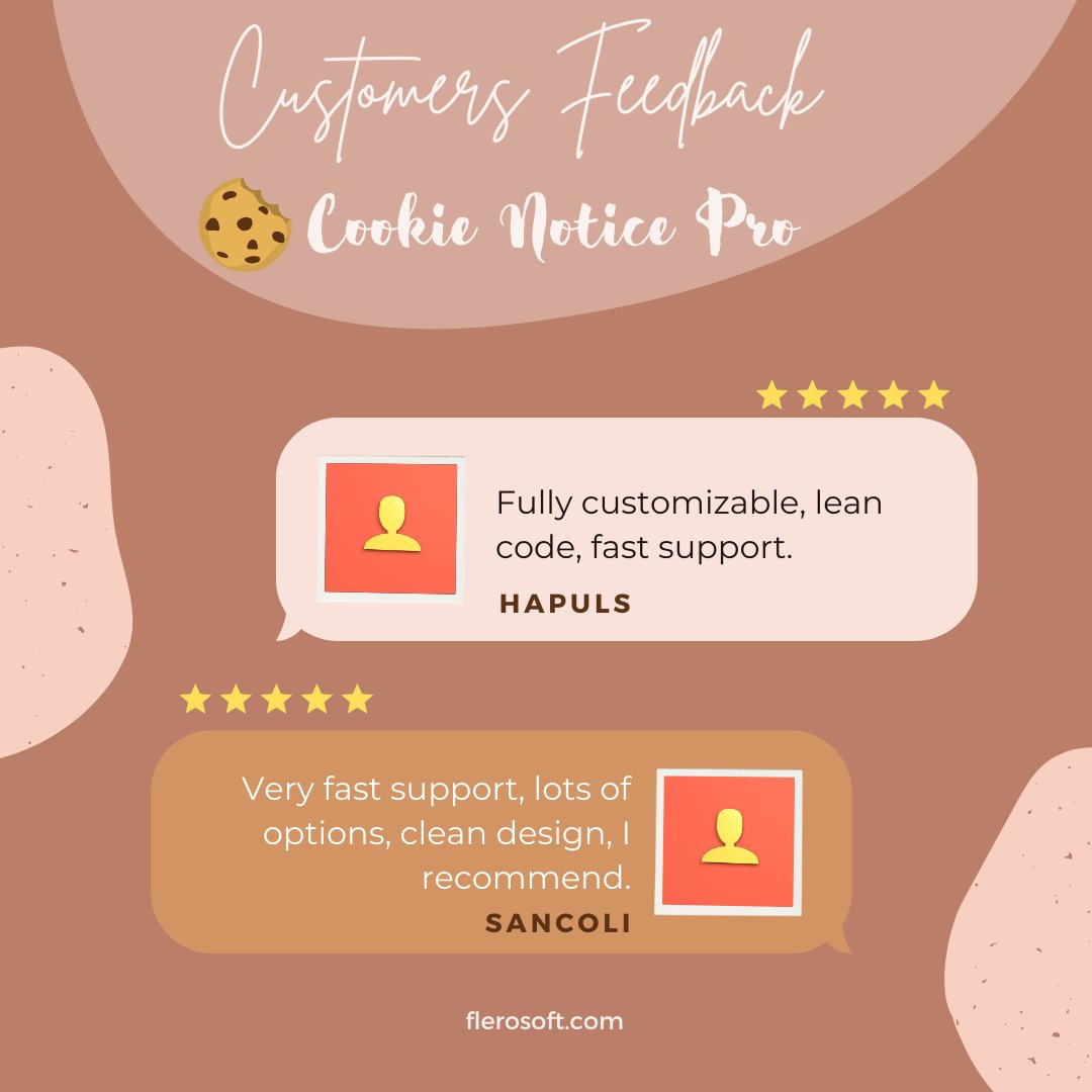 flerosoft's tweet photo. Reviews for Cookie Notice Pro 

#Codecanyon #Envato #Flerosoft https://t.co/ugGkMukDSp