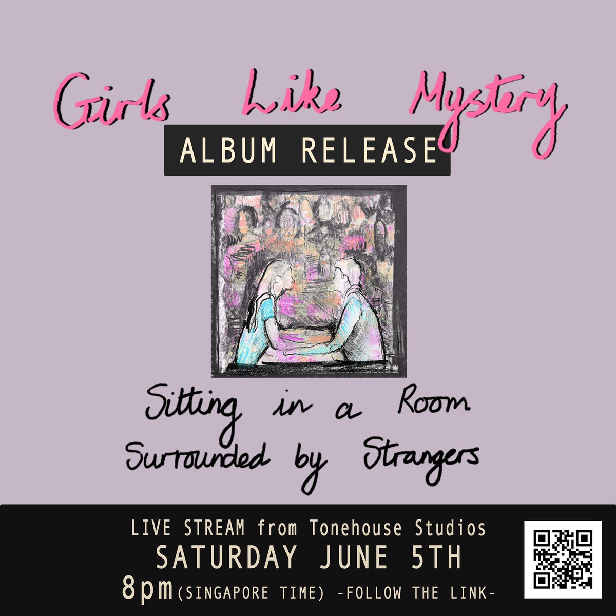 We CANNOT wait for this! Girls Like Mystery will play a live stream show on Saturday 5th June (8pm Singapore/ 1 pm UK). We would love it if you tuned in as we celebrate the release of our album Sitting in a Room Surrounded by Strangers #girlslikemystery youtu.be/y5DYozWmvw4