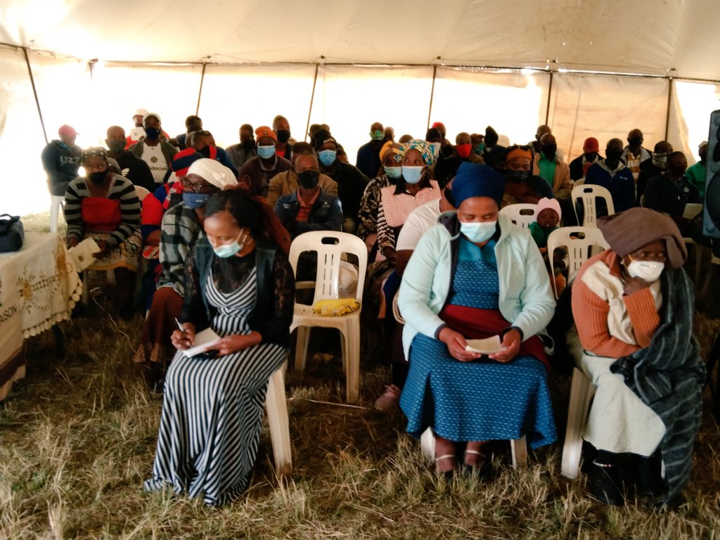 EC_CommSafety's tweet photo. The Department of Community Safety will shortly be going live regarding the Imbizo on GBVF, Murder, Stock Theft and School Safety at Mpandela Village in Bityi.#SaferEC https://t.co/E3Aec4FNFx