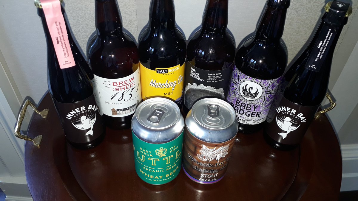 I have found out some fantastic stories about these beers.  Thanks to @BrewShedBeers, Blunt Chisel Brewery, <a href="/BeathBrewing/">Beath Brewing</a> , Futtle, <a href="/CoulBrewing/">Coul Brewing Company</a>  and Salt Rock Brewery.  Fri 28th last day to book for Thurs 03 June tasting.  Email info@innerbay.co.uk to book.