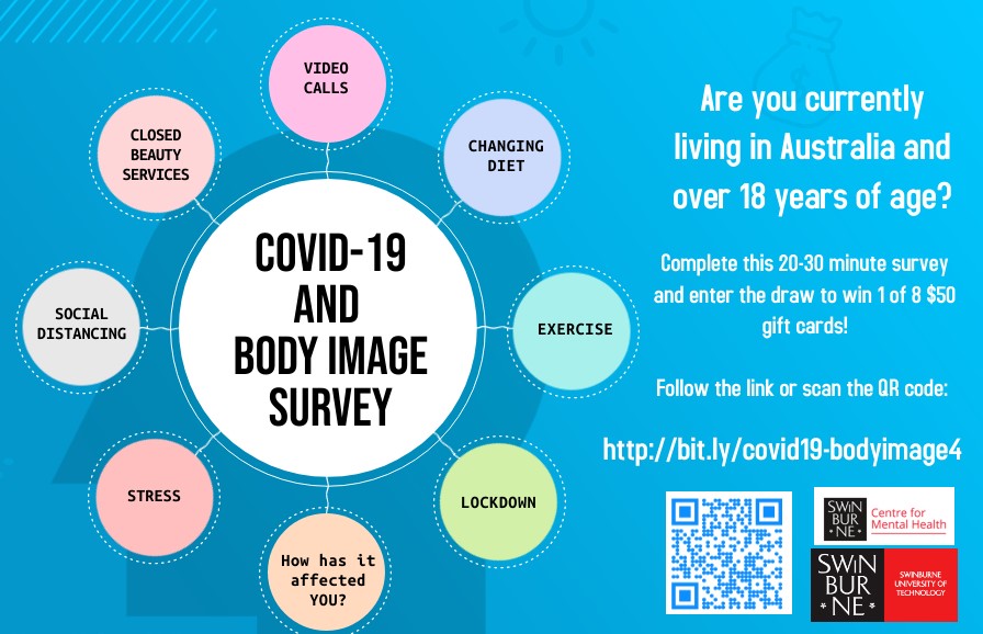 The final round of the #COVID19 Body Image survey is now open! Please take 20 mins to tell us how your #bodyimage is going at the moment - have you been affected by video calls, lockdowns, closed beauty/cosmetic services or stress? Complete the survey at bit.ly/covid19-bodyim…