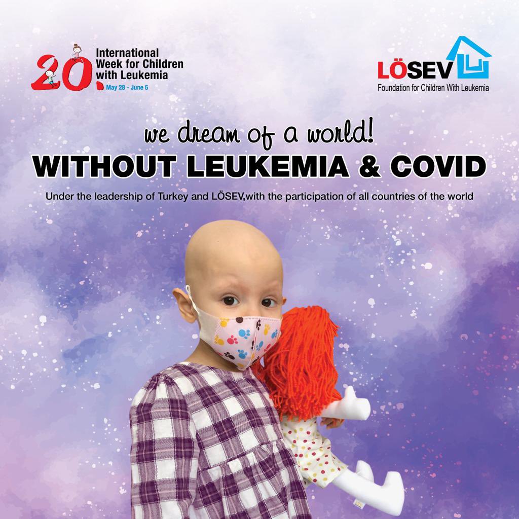 losev_en's tweet photo. LÖSEV @losev1998 devoted this week to mention the problems faced by children with #leukemia all over the world💫��💜
This year on the 20th International Week for Children with Leukemia #IWCL we say:
#WeDreamOfACancerFreeWorld https://t.co/xsArRmhmIw