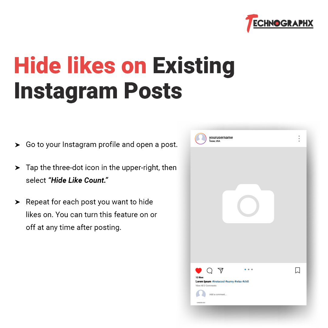 technographx's tweet image. How to Hide Likes on Your Instagram Posts

all Instagram users can omit likes and views from displaying on their own image and video posts.

Get more Tech news: bit.ly/3vxgfbC

#instagramlikes #instagram #likes #like #follow #likeforlikes #instagood #instagramfollowers