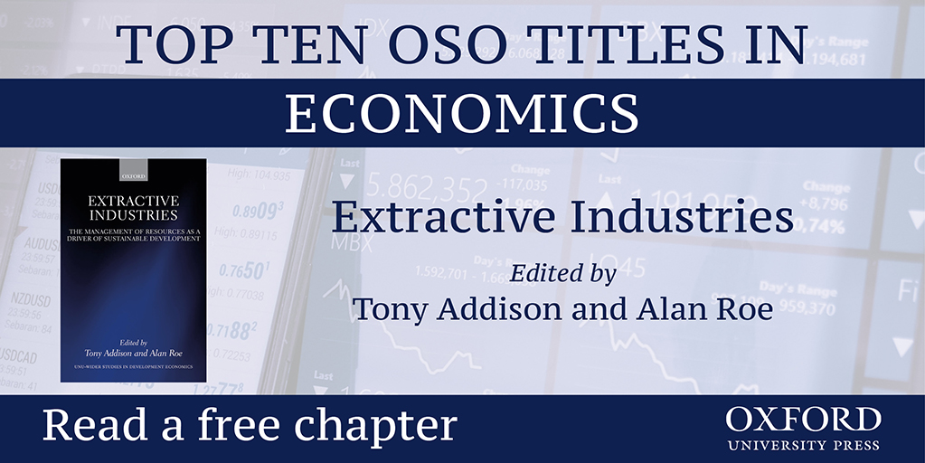 TonysAngle's tweet photo. Great to hear that our @UNUWIDER book on #Extractives is in the Top Ten of @OUPEconomics most visited titles on Oxford Scholarship Online
👉https://t.co/iZs86sMZRf
#E4DWIDER #TimeForRenewables #DevEcon https://t.co/yVAwWIFZ3z