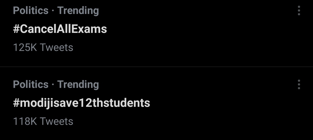 All_in_one_Newz's tweet photo. It's great! 
@PMOIndia @EduMinOfIndia 
Please listen us🙏
We're eagerly waiting for your decision. 
The level of stress, anxiety and depression is increasing exponentially day by day. Don't conduct offline exams 🙏It's a sincere request. #CancelAllExams #modijisave12thstudents https://t.co/3dPBOW31WX