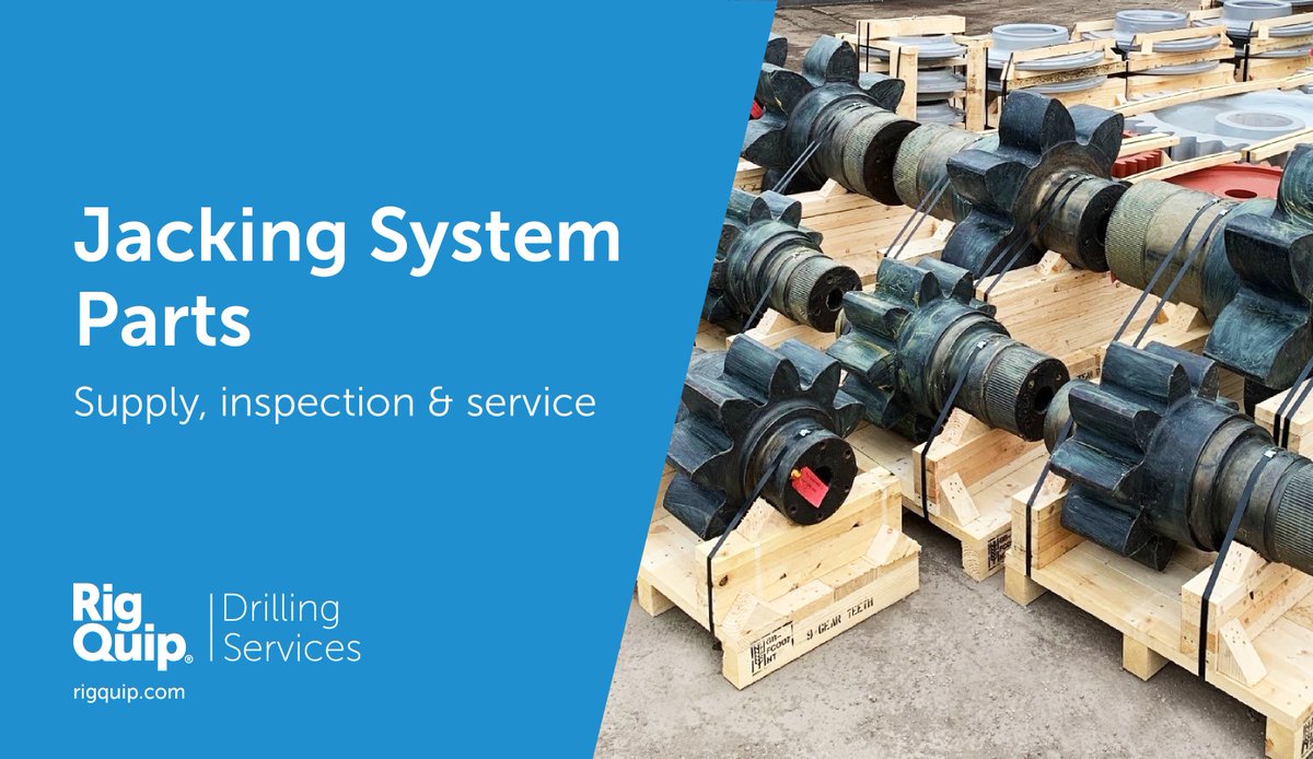 RigQuip's tweet image. Did you know we supply, inspect and service jacking system components? From entire systems to component parts, we’ve got you covered.
For more information on our products and services, visit rigquip.com.
#RigQuip #drillingequipment #jackingsystem