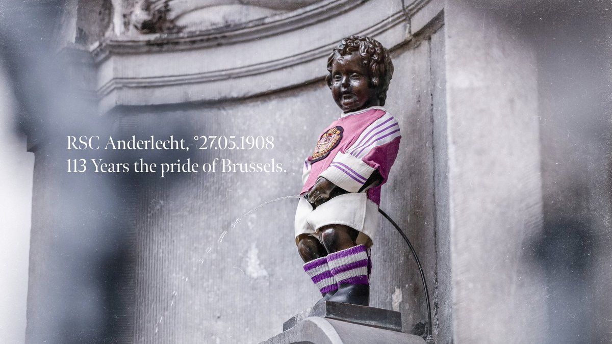 Bruxelles est mauve. Royal Sporting Club Anderlecht bestaat vandaag 113 jaar. 🟣⚪