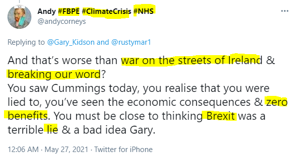 GiveUsAQuid's tweet photo. Today's winners of my 'benefits of Brexit' award.

Bonus points to E4Flaneur for the mutant strain, #FBPA; to MariStar for what I think may be the latest mutant strain, #FBBP; and to Andy for #ClimateCrisis and #NHS, in their respective handles.

Congratulations to all winners!😂 https://t.co/3KSTP1Chj5