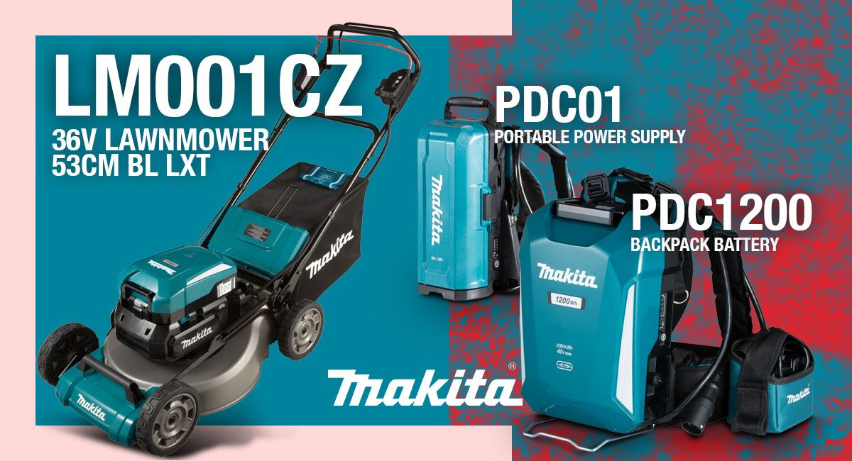 MakitaUK's tweet photo. With massive run time, the latest addition to our cordless garden machine range is the self propelled LM001CZ 530mm 36V battery powered lawn mower, using the Makita portable power packs PDC01 or PDC1200. Check it out here: https://t.co/5gbbwtyHOw #MakitaUK #GardenPowerTools https://t.co/mY49OyqhkS