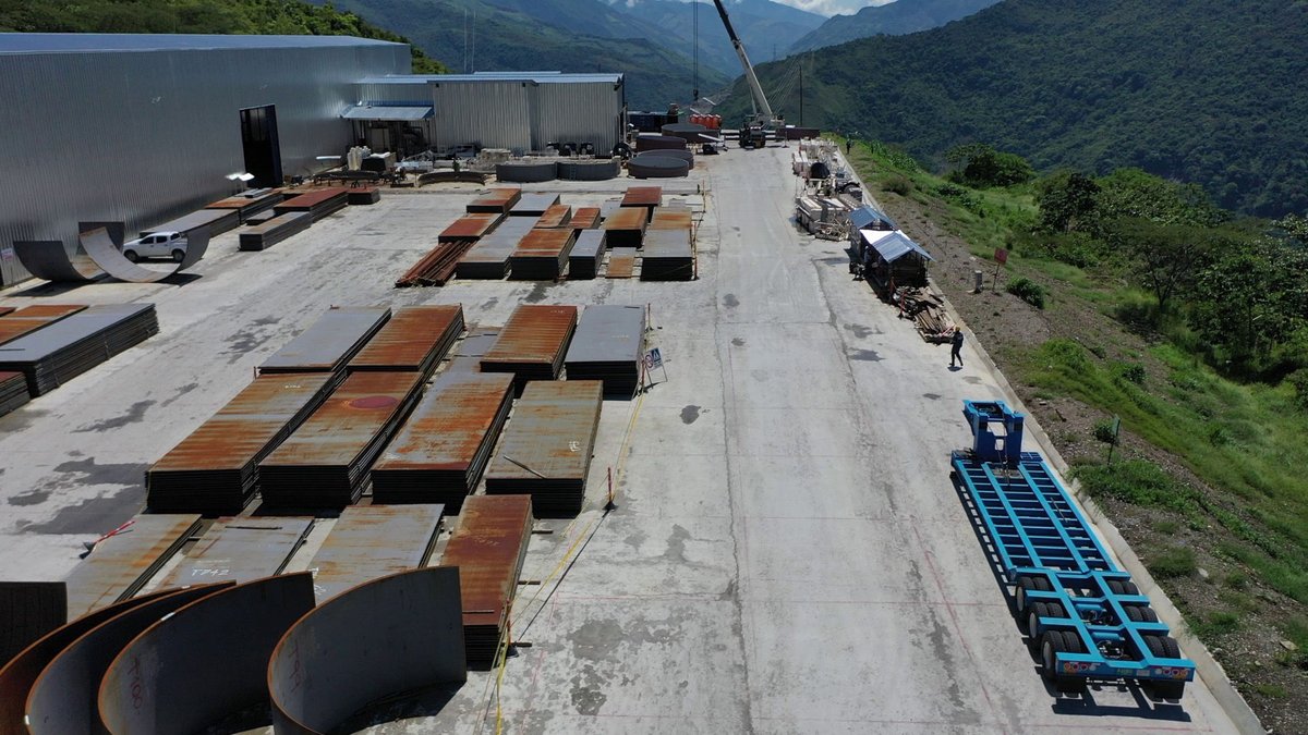 ATB_group's tweet photo. ATB mobile construction site in Ituango (Colombia) where will be manufactured the penstocks for Ituango, the largest hydroelectric plants in Colombia.
#hydropower #powerplant #constructionsite #Hydromechanicalequipment #Ituango #Colombia #atbgroup #atbrivacalzoni https://t.co/1fWDGEoMmV