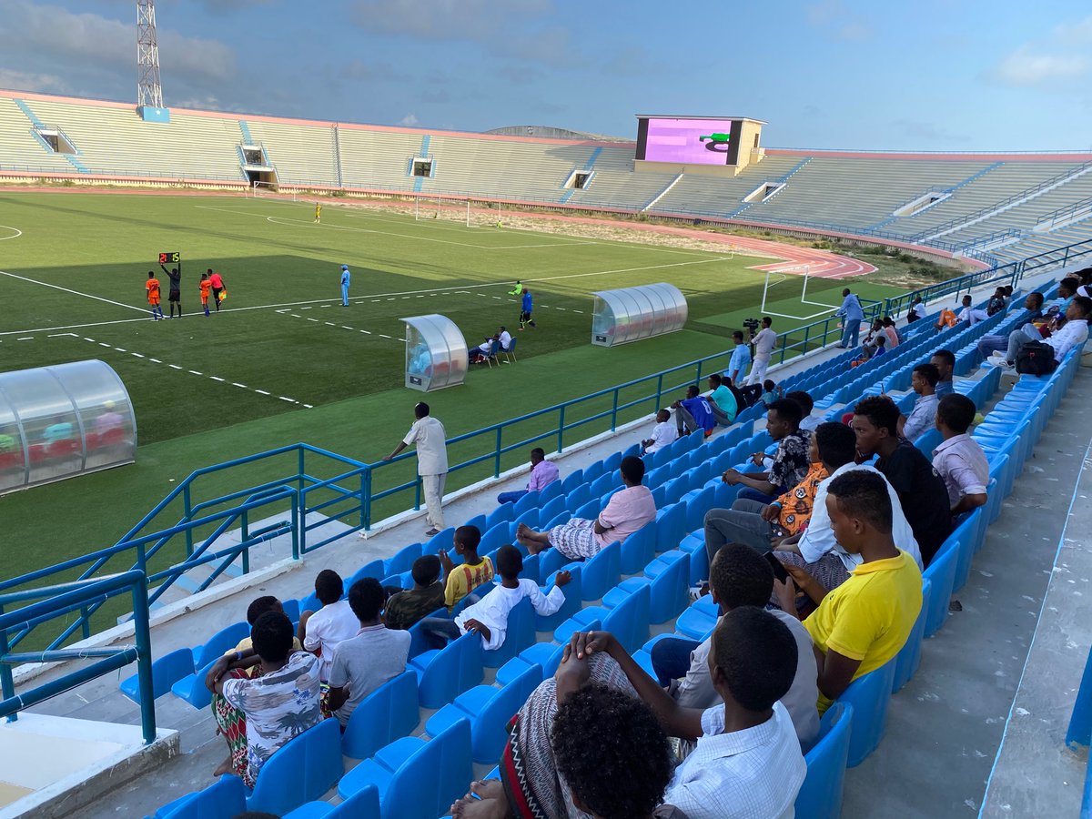 nis_africa's tweet photo. Sports build Social Cohesion..The resumption of football games at Mogadishu Stadium brings together a diversity of fans. Stadium renovated by FGS @NorwayInSomalia @EU_in_Somalia https://t.co/6zDb3Zpzva