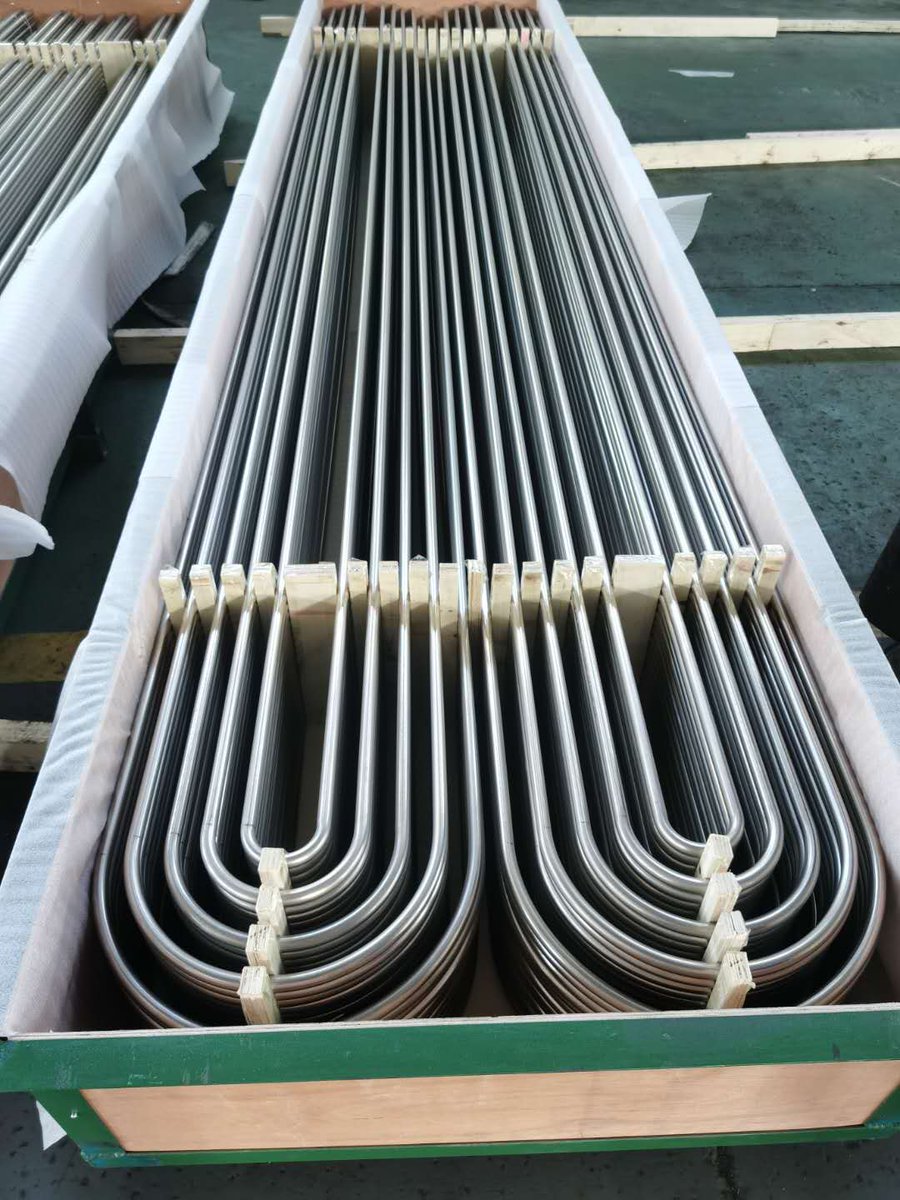 RobinDu10's tweet photo. Why we use #Ubending #tube for #heat exchanger:
1. Compact structure and small size
2. Good heat exchange performance
3. The heat transfer coefficient is high
4. Good hydraulic characteristics
5. Easy to maintain and clean. #energy #watertreatment #infrastructure https://t.co/yDxXW2kCEG