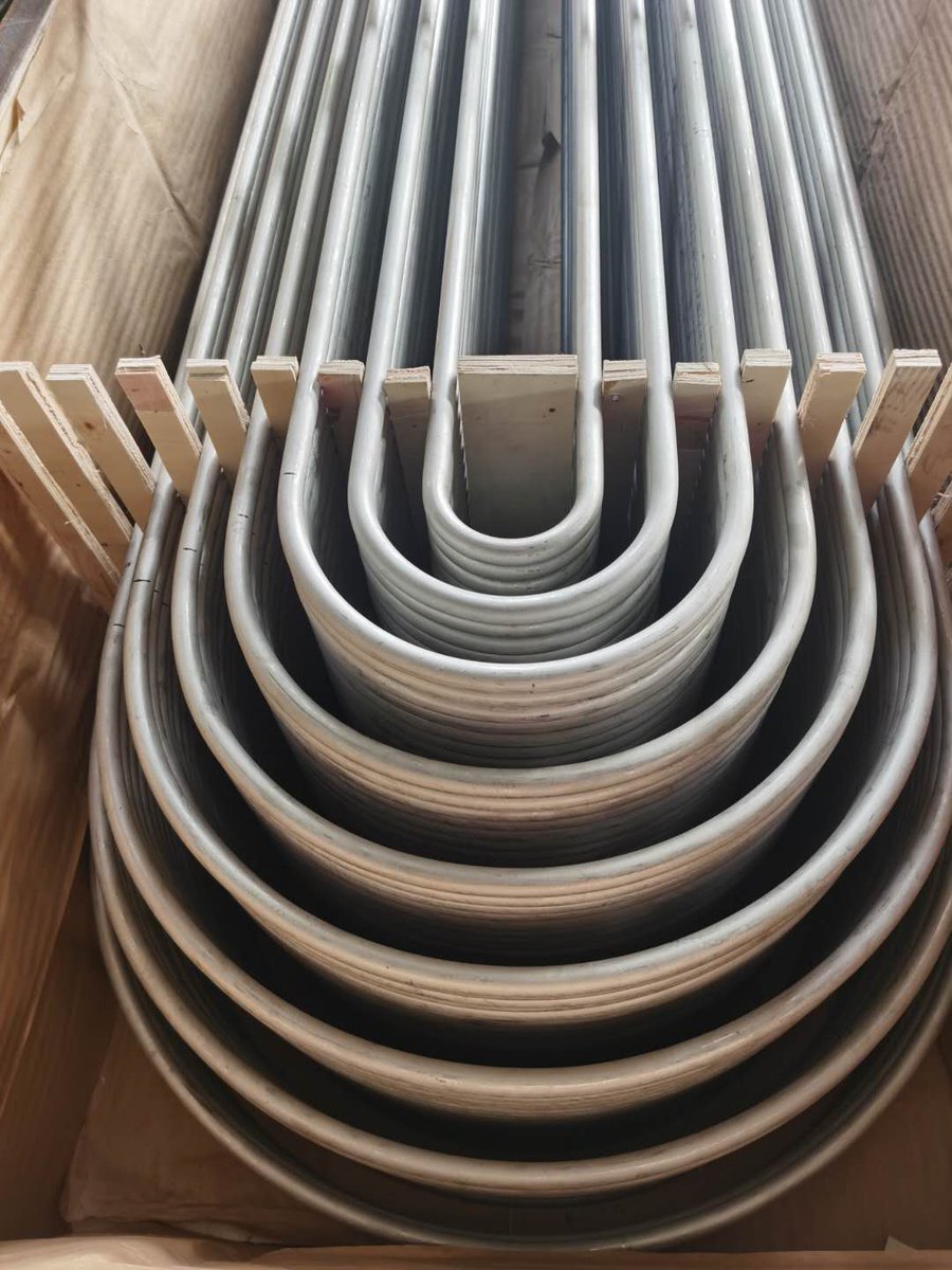 RobinDu10's tweet photo. Why we use #Ubending #tube for #heat exchanger:
1. Compact structure and small size
2. Good heat exchange performance
3. The heat transfer coefficient is high
4. Good hydraulic characteristics
5. Easy to maintain and clean. #energy #watertreatment #infrastructure https://t.co/yDxXW2kCEG