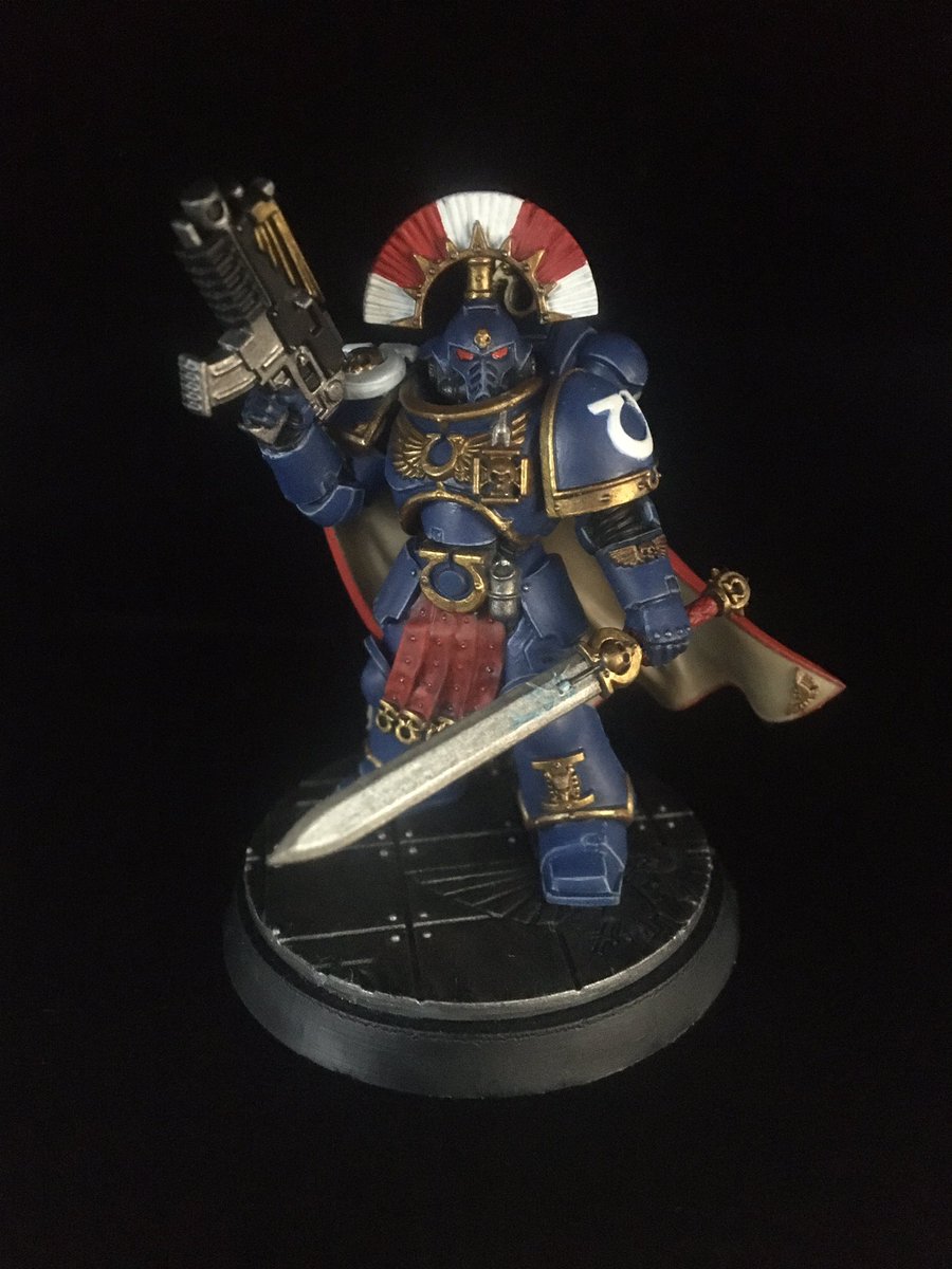 wingedpaints's tweet photo. Ultramarines Captain 2nd company ✌️ Got the edge highlights done last night, think I did a decent job 😊 #warhammer40k @WarComTeam #WarhammerCommunity #ultramarines #warmaidens #warmongers https://t.co/zdlP2vzjtP