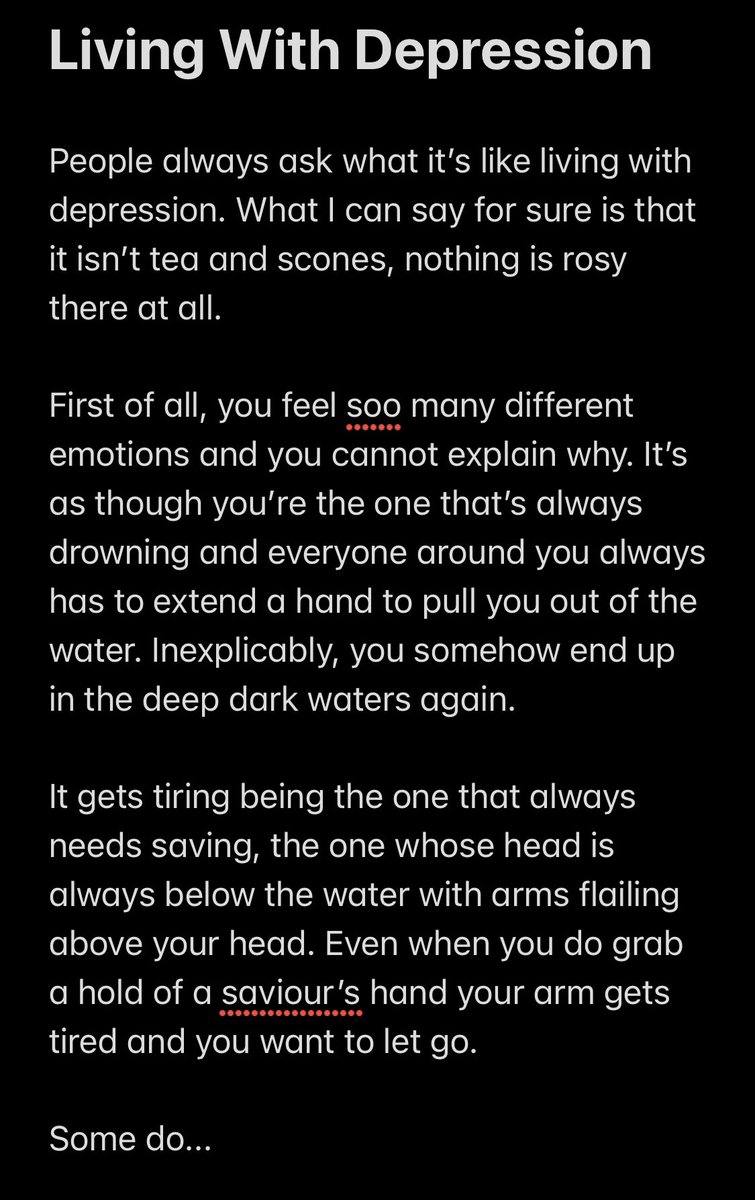 QueMagida's tweet image. Molweni Bahlali. So the question of What it’s like living with depression is a frequently asked one. This morning I put myself up to the challenge of answering it based on my lived experience.

Please do take a peek when you have time.

✨✨✨✨✨✨✨✨