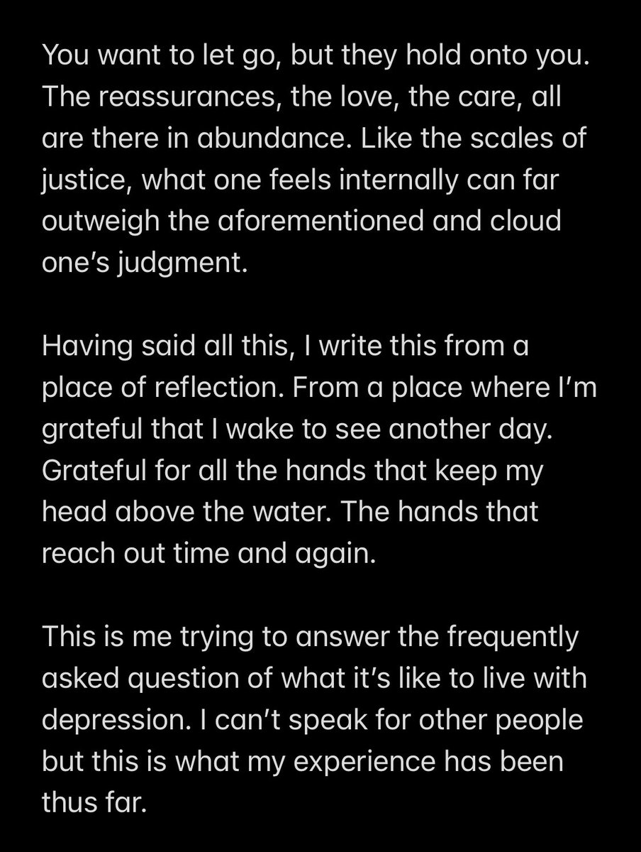QueMagida's tweet image. Molweni Bahlali. So the question of What it’s like living with depression is a frequently asked one. This morning I put myself up to the challenge of answering it based on my lived experience.

Please do take a peek when you have time.

✨✨✨✨✨✨✨✨