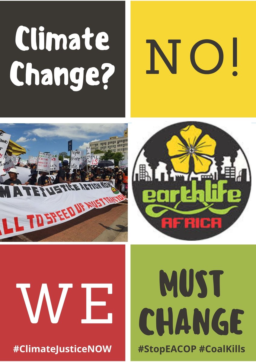 Earthlife_JHB's tweet photo. Humankind has done enough damage to this Earth. Now is time to own the consequences and make the changes necessary to avert the looming climate catastrophe. @350Africa @LifeAfterCoal @groundWorkSA #StopEACOP #AfricansRising #justtransition #CoalKills #StopCoal #LeaveNoOneBehind https://t.co/AnFYXUY6Ef