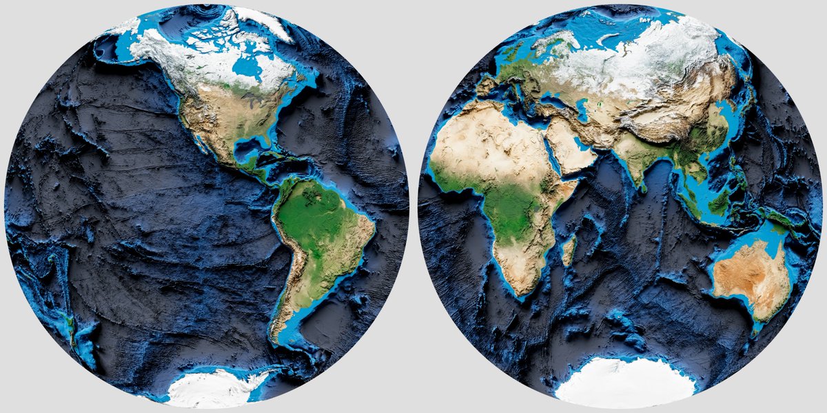 geo_alyaqout's tweet photo. هذه المرة، نفس الخريطة ولكن بمساقط مختلفة

#NaturalEarthII
#Bonne
#TwoHemispheres
#WilliamOlsson

Same map, but with different projections

#cartography #map #geography #nasa #b3d #design https://t.co/8DLk2RTPVv