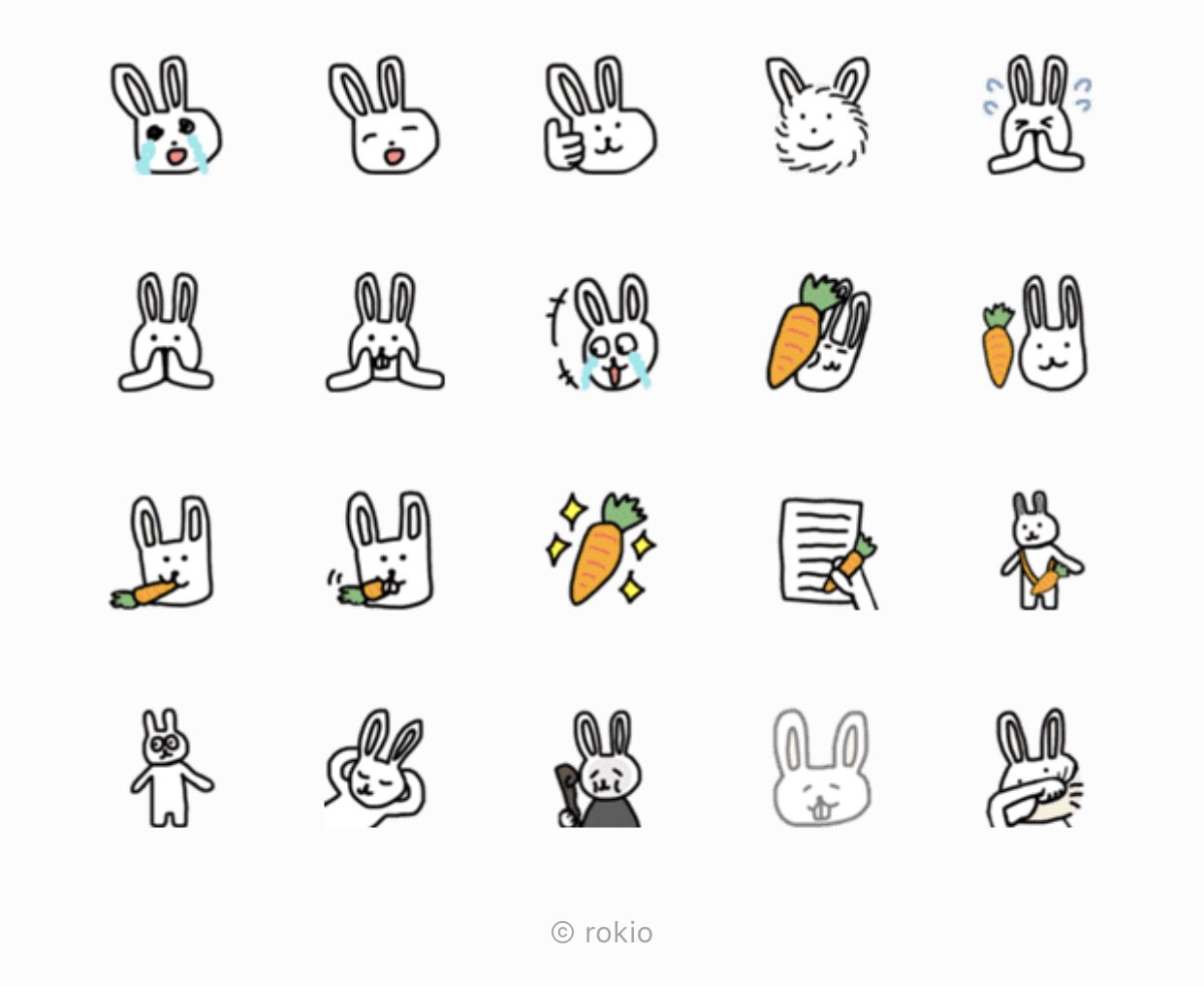 ろきお 新作絵文字 可愛くないうさぎをリリースしました Lineスタンプ Line絵文字 うさぎ絵文字 可愛くない 可愛くないうさぎ T Co Wznzwkjo9u T Co Dfgp2whigq Twitter