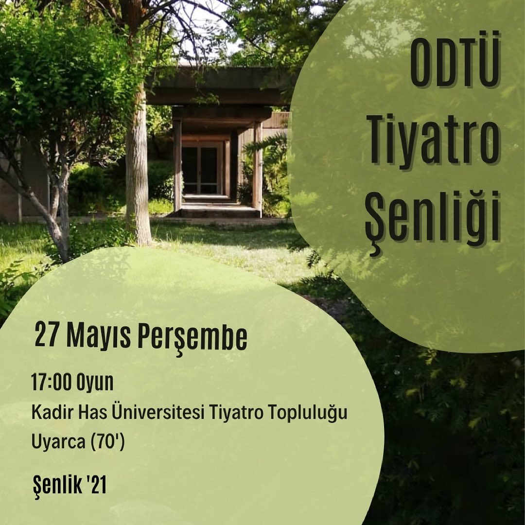 odtuoyunculari's tweet photo. Oyunun Youtube linkine ve sonrasında yapılacak olan söyleşinin Zoom linkine saat 17:00'da bio'muzdaki linkten ulaşabilirsiniz.
* Oyun sonrası söyleşi 18:30'da gerçekleşecektir. https://t.co/OxEDsjCuBJ