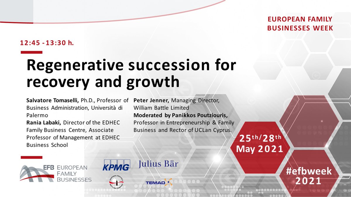 EUSPRINGProject's tweet image. Partners of @EUSPRINGProject had the honour to be invited to speak at the #efbweek2021 yesterday about Regenerative succession for recovery and growth. @PZPoutziouris moderated the panel with @saltomaselli, @ranialabaki &amp;amp; Peter Jenner