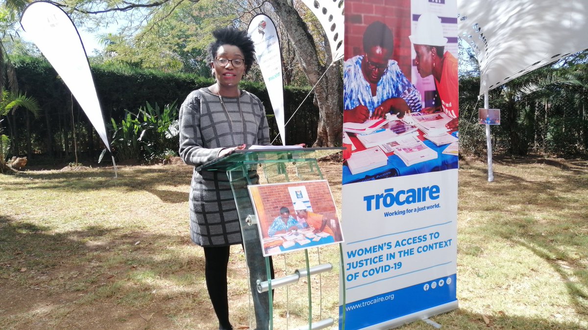 Long distances to courts &amp; delays compounded with fear prevented many women from access to justice even in pre Covid times <a href="/trocaire/">Trócaire</a> launch of Women's Access to Justice in Covid 19 launch today <a href="/ZLHRLawyers/">ZLHR</a> <a href="/MUSASAZIM/">MUSASA</a> <a href="/unwomenzw/">UN Women Zimbabwe</a> <a href="/GlobalSpotlight/">Spotlight Initiative</a> <a href="/speak_campaign/">SpeakOut Campaign</a> #endgbv