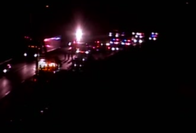 Crash in #GROTON 95 SB involving overturned TT between exits 86-84.  Plan for lane restrictions and delays. Live updates all morning on <a href="/FOX61News/">FOX61</a>