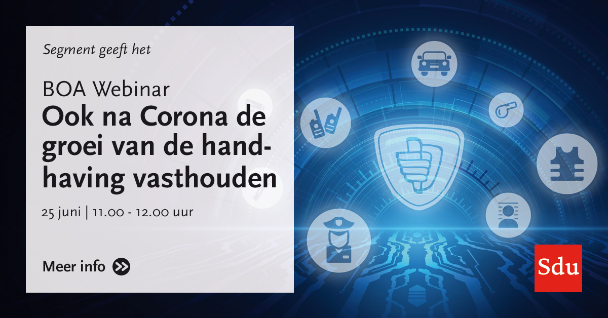De BOA Webinar weken komen dichterbij. Schrijf je in voor het webinar van <a href="/MichielJansenFV/">Michiel Jansen</a>  over de groei van handhaving in coronatijd. Hoe hou je de positieve effecten van het afgelopen jaar vast? Meer info -> ow.ly/xtr250EHklH