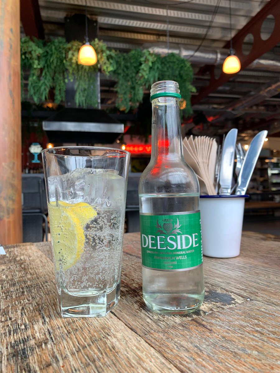 As restaurants and coffee shops re-emerge from lockdown, it's great to see our water back out on tables &amp; getting enjoyed by customers.
#hospitality #royaldeeside #deesidemineralwater