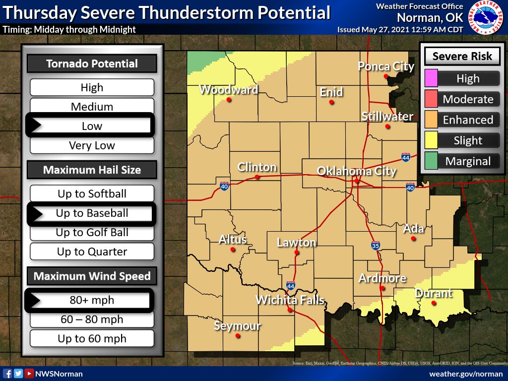 NWS Norman on Twitter "Stay weather aware today! Storms are expected