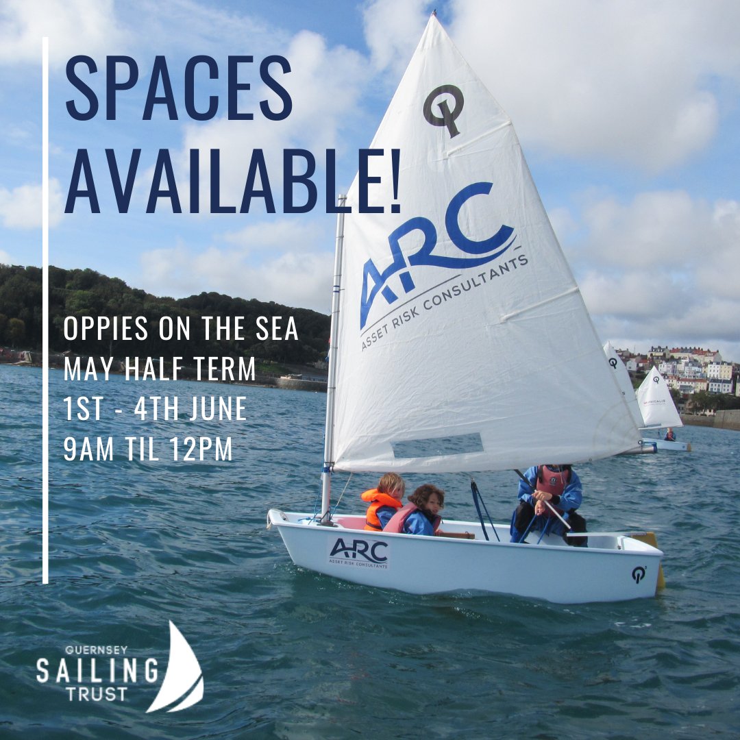 We still have spaces on our 'Oppies on the Sea' course this May Half Term - 4 mornings of sailing on the sea (and it looks like the weather might have finally improved! 😎)!

Visit our website to book!
sailingtrust.org.gg/courses/oppies…

#SailingIsFun
IslandFamilies  Guernsey with Kids