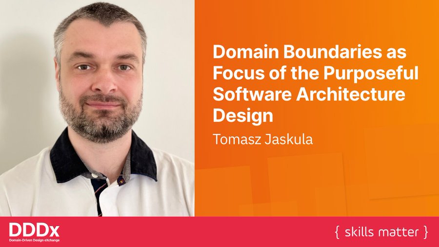 With 20 years+ of hands-on experience as software engineer in multiple sectors, <a href="/tjaskula/">Tomasz</a> is the founder of <a href="/luteceo_fr/">Luteceo</a>, a #DDD specialised consultancy in Paris.

Tomasz will talk about #Domain Boundaries in our next #DDDx conference!

Learn more: bit.ly/2RblRci