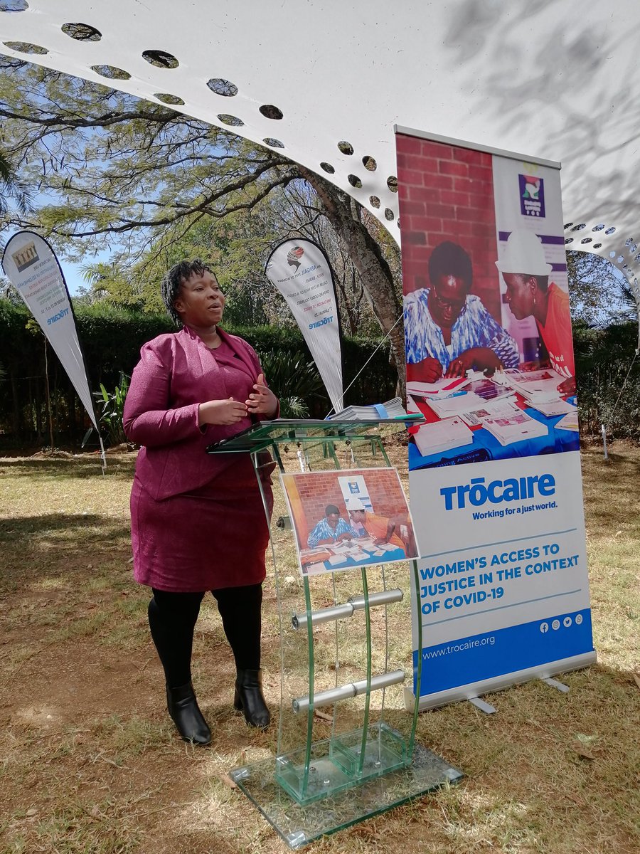 Barriers to access to justice for GBV survivors start at household level.. A powerful reminder of power imbalances and structural barriers by <a href="/MUSASAZIM/">MUSASA</a> at <a href="/trocaire/">Trócaire</a> launch of Women's Access to Justice in Context of Covid 19 in Zimbabwe <a href="/speak_campaign/">SpeakOut Campaign</a> <a href="/ZLHRLawyers/">ZLHR</a> <a href="/SwedeninZW/">Sweden in Zimbabwe 🇸🇪</a>
