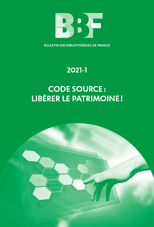 Consultez le dernier dossier du BBF : 
➡ "Code source : libérer le patrimoine !" 

↪ bbf.enssib.fr/sommaire/2021/1

<a href="/rdicosmo/">Roberto Di Cosmo</a> <a href="/SWHeritage/">Software Heritage</a> @MichelCourtBat1 @Ja_bu_ti <a href="/moraneottilia/">Morane Gruenpeter</a> <a href="/A_mont/">Alain Monteil</a> @JoSadowska

#sourcecode #opensource #freesoftware