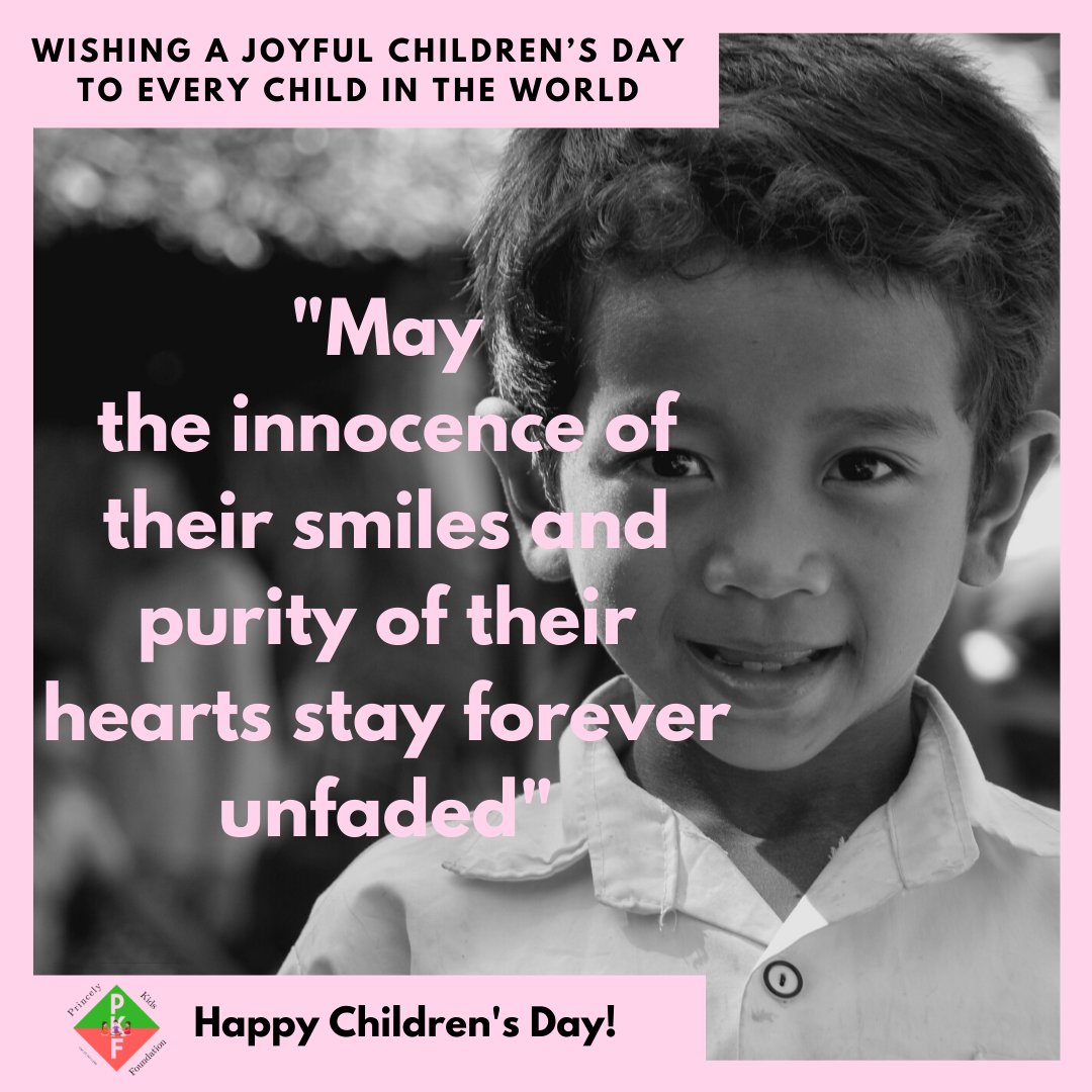 Pkfoundation1's tweet photo. "May the innocence of their smiles and purity of their hearts stay forever unfaded"
#HappyChildrensDay to every child out there
You are greatly loved❤❤ https://t.co/EhWcaZ3w6d
