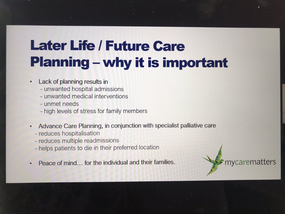 Annagoge's tweet photo. Inspiring to hear how a few sticky notes on a care home wall led to a suite of charts to improve communication in over 1400 care homes &amp; the creation of a #MyFutureCare handbook. Thank you for sharing your emotive story @ZoeHarris_FRSA. @AlzheimersShow #ACP #dementia #care #chart https://t.co/AX7bQMECtp