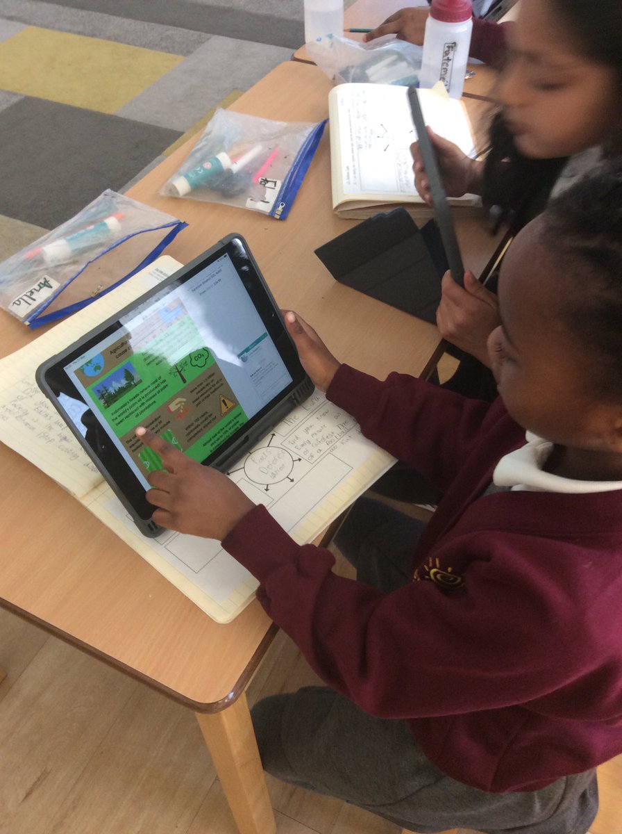 St_JamesYear2's tweet photo. Using technology to research facts about deforestation 🌳 https://t.co/cSBgTILT72