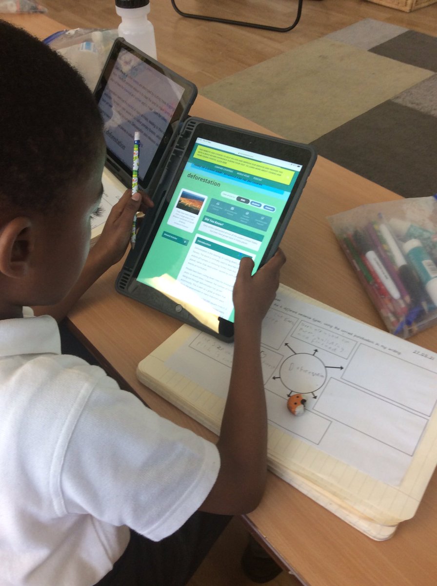 St_JamesYear2's tweet photo. Using technology to research facts about deforestation 🌳 https://t.co/cSBgTILT72