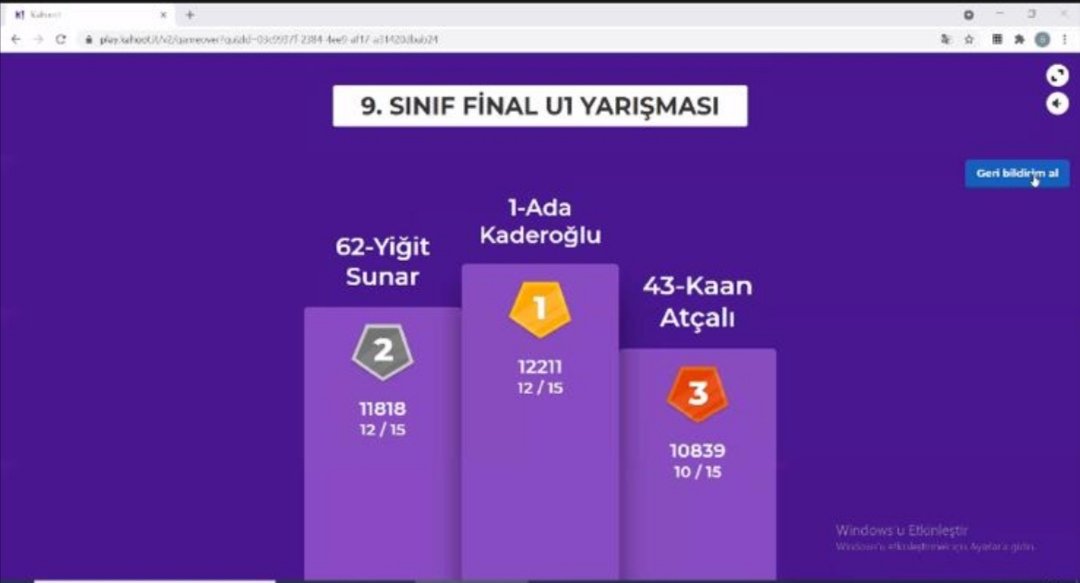 UOornekkoy's tweet image. Türkiye geneli Uğur Okulları arasında gerçekleşen 9.sınıflarda LEVEL  U1 Matematik yarışmasında İsmail Kaan ATÇALI Türkiye 3.sü olmuştur. Kendisini tebrik eder, katılan tüm öğrencilerimize teşekkür ederiz.👏👏💜🏆🏆

#Uğurluolmak
#uğurluhamleler
