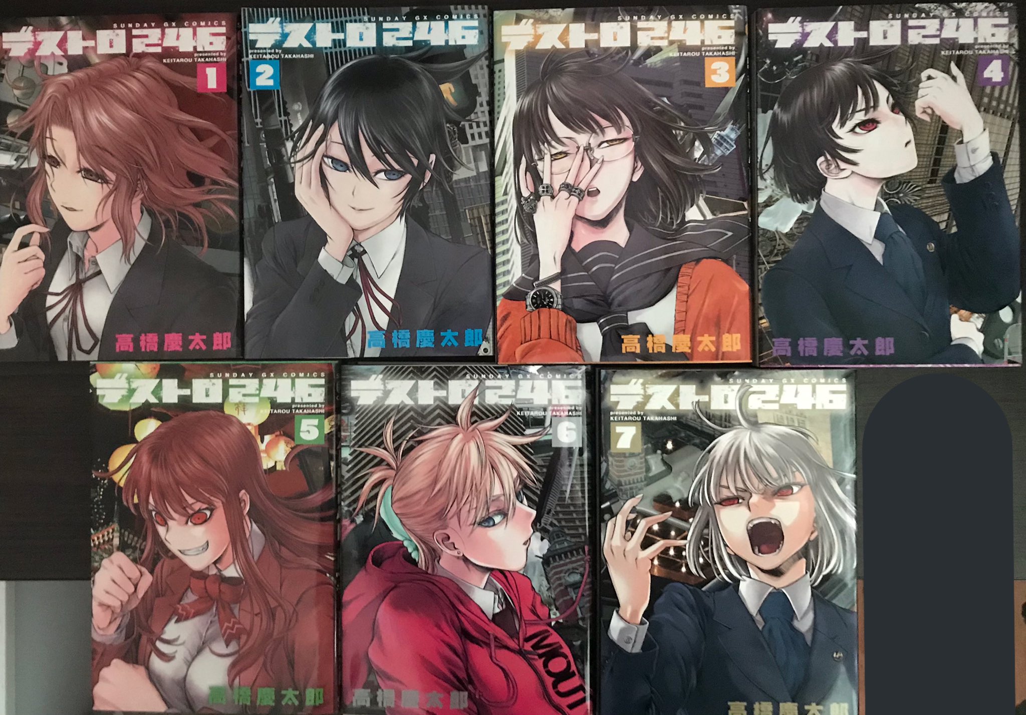 ちんぱん院さん 漫画好き 1 デストロ246 作 高橋慶太郎 全7巻 透野隆一は 家族を殺し屋に殺され 復讐の為に生きる様になり 南米の麻薬組織から少女の殺し屋を2人購入し 翠 と 藍 と名付けた 翠と藍は透野の意を受け アサシンキラー 殺し屋