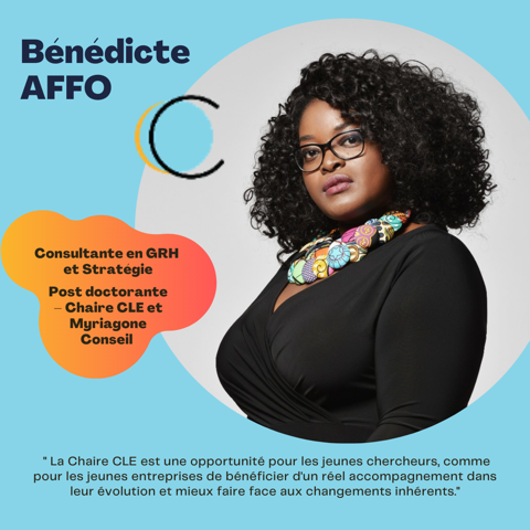 CleAmu13's tweet photo. #InsideCLEAMU 📖 ✨ Présentation des membres ✨ 

Docteur en Gestion des Ressources Humaines et Stratégie, Ignacia Bénédicte AFFO est post-doctorante et Chargée de la communication de la chaire 🔑. https://t.co/gdLNzo8irH