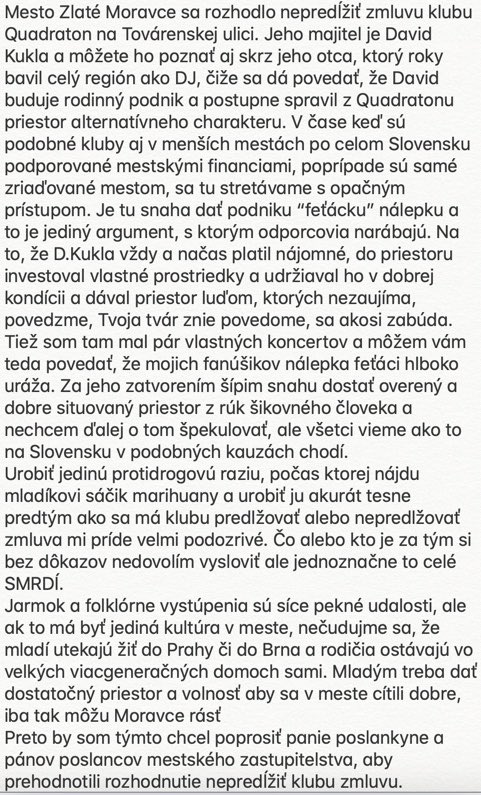 BranciKovac's tweet photo. Hovorim k poslancom zlatomoraveckeho zastupitelstva v mene klubu Quadraton #calexity https://t.co/v45WtSNcEy