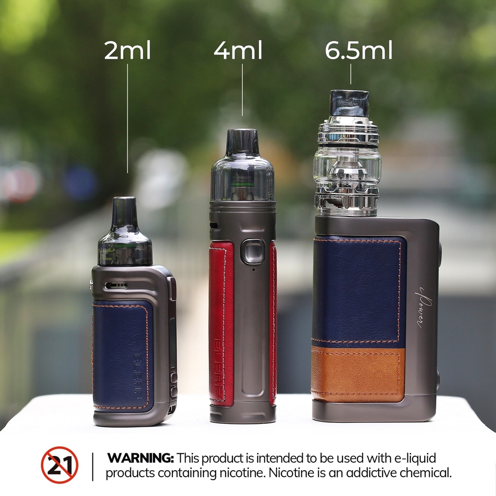 EleafGlobal's tweet photo. 2ml, 4ml or 6.5ml e-liquid capacity, which one will be your choice?😁😁😁
Warning: This product may contain nicotine. Nicotine is an addictive chemical. Our products are restricted to adults 21+ only.
#iSoloR #isoloair #starterkit #istickpower2 #eleaf #eleafglobal https://t.co/7rXD2wBFSG