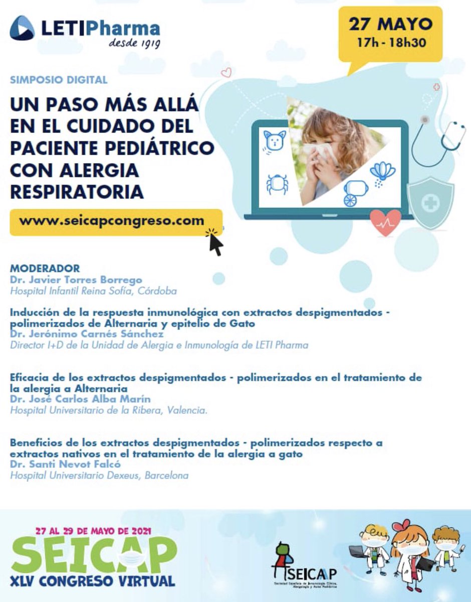 Te espero hoy en nuestro Simposio!
#Seicap2021 #LETIPharma