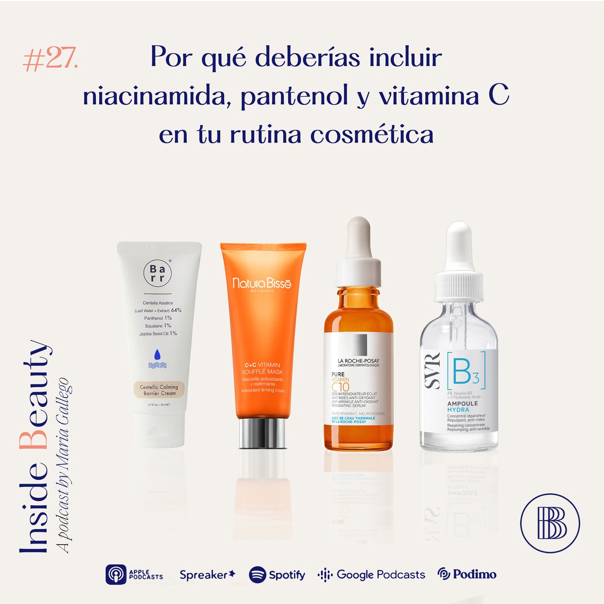 El aspecto de tu piel mejorará, la hidratación aumentará, se regulará la producción de sebo y mucho más. 

#belleza #cosmetics #beauty #podcast #podcasts #podcastenespañol #skin #glow